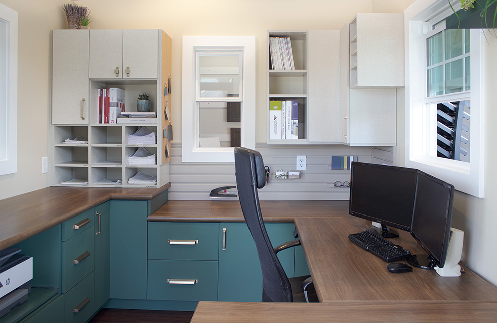 Commercial Office with Cabinets, Paper Cubbbies and Open Shelves