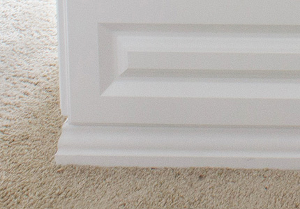 Closet Drawer Island with Base Moulding