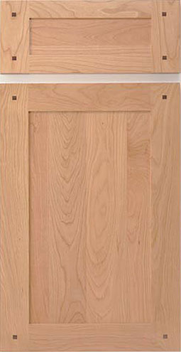 Amesbury with Pegs Solid Wood Cabinet Door