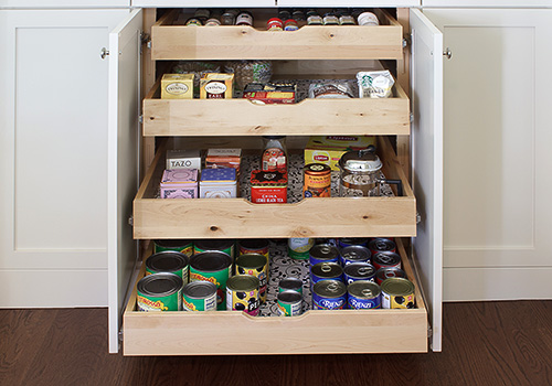 Kitchen Finger Pull Drawers