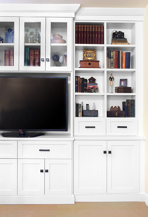 Entertainment Center with Display Shelves