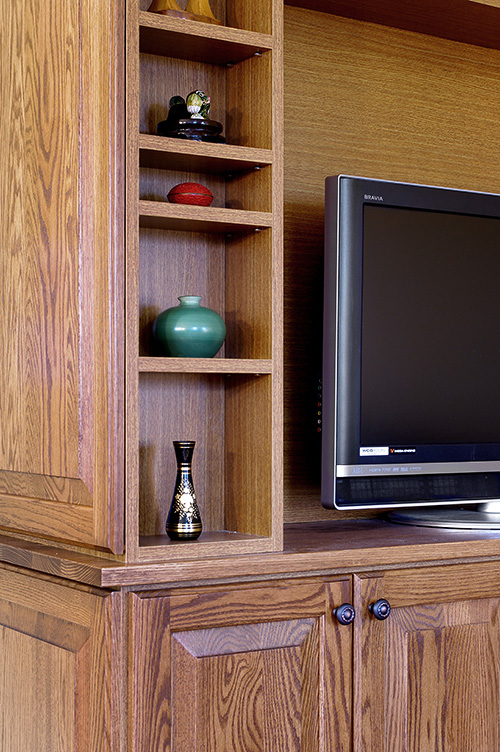 Entertainment Cabinet with Display Shelves