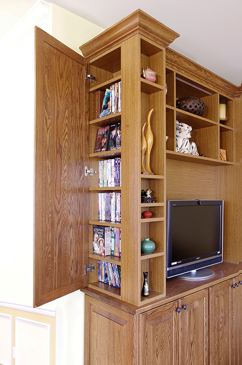 Entertainment Cabinet with Home Media Storage