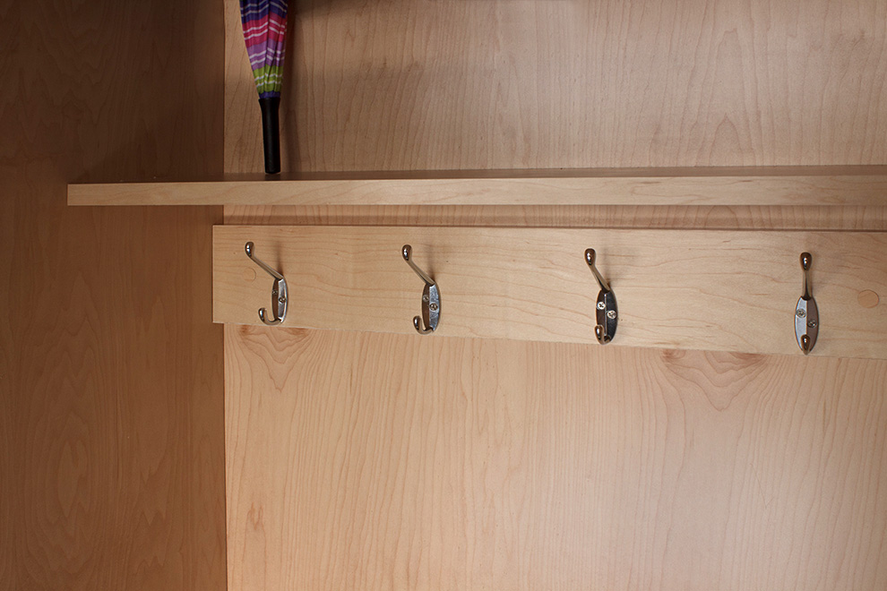 Garage Cabinet Coat Hooks