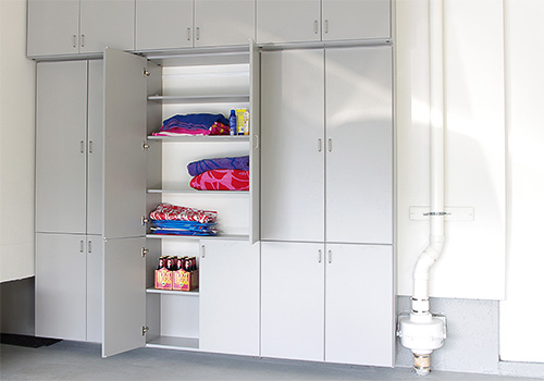 Closed Garage Storage Cabinets with Adjustable Shelves