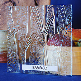 Bamboo Textured Cabinet Door Glass