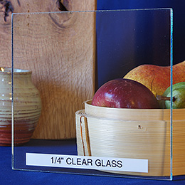 Quarter Inch Clear Cabinet Door Glass