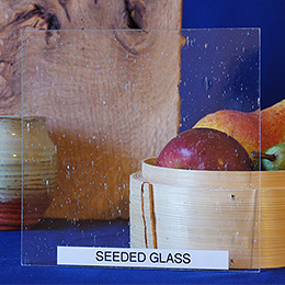 Seeded Glass Cabinet Door Insert