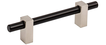 JA478-96 Matte Black/Satin Nickel