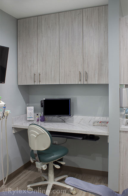 Melamine Dental Office Cabinet with Workstation