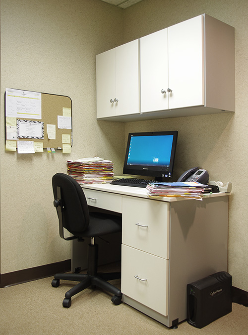 Medical Desk and Cabinets