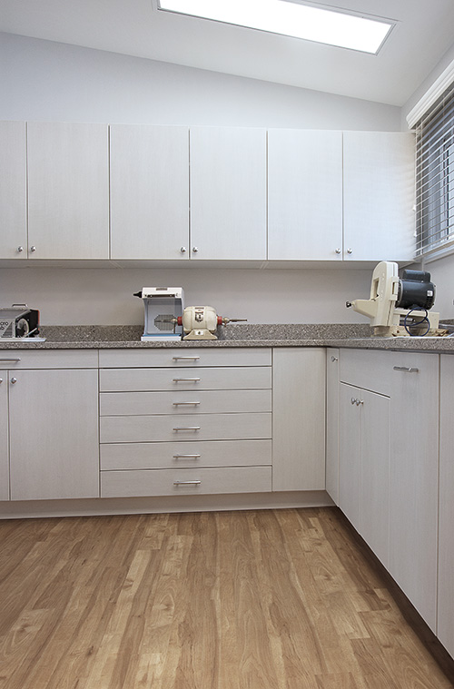 Dental Office Cabinets with Spacious Countertop Workspace