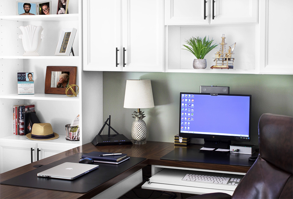 Home Office Concealed Keyboard Tray