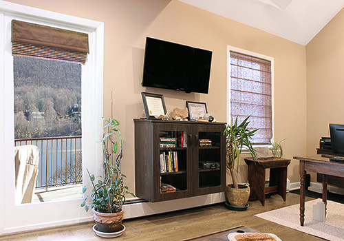 Home Office with Display Cabinet