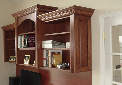 Executive Home Office Desk with Crown Moulding