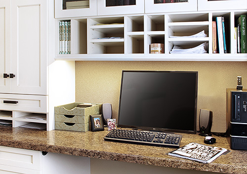Home Office Seamless Corkboard Backsplash