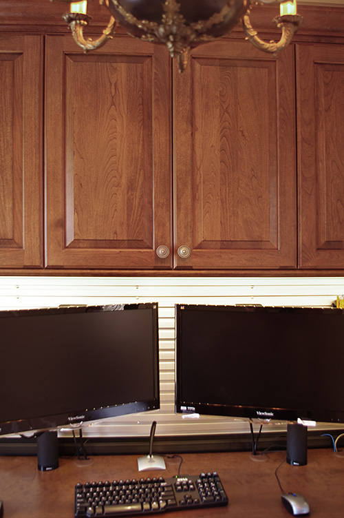 Home Office Desk Cabinets with LED Lighting