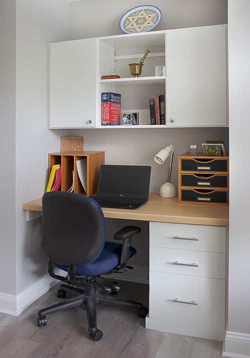 Personal Desk Work Space with Cabinets