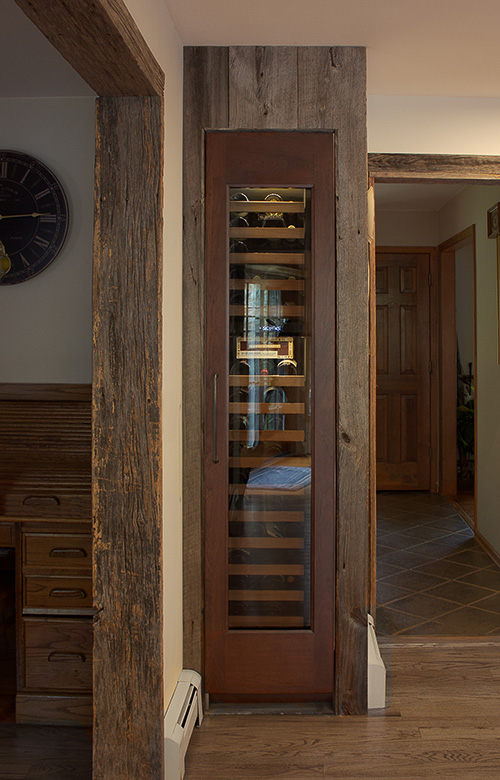 Built-In Climate Controlled Wine Cabinet with Glass Door