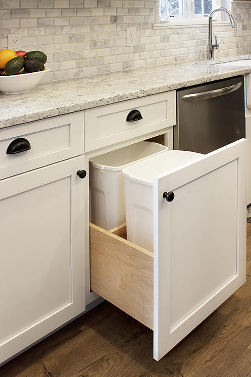 Trash and Recycling Pull-Out Cabinet