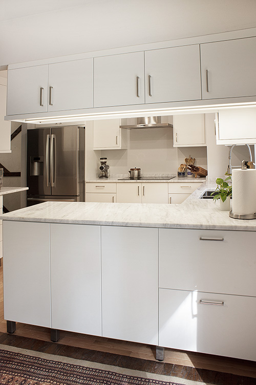 Kitchen Cabinets with Doors on Both Sides