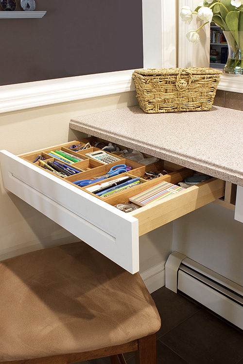 Breakfast Bar Drawers Close Up