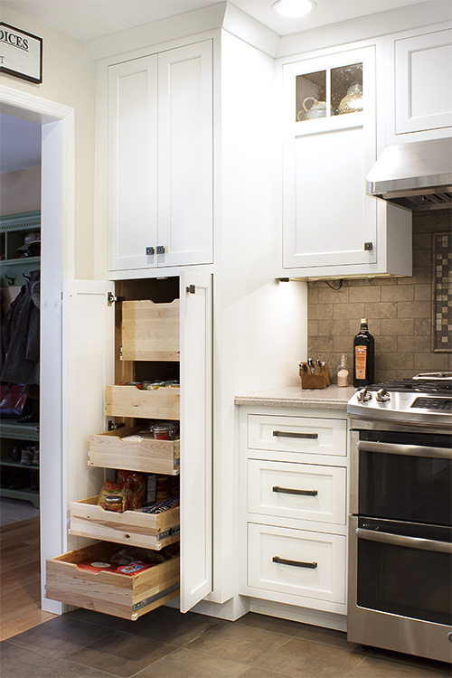 Pantry Finger Pullout Shelves