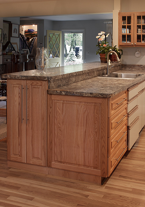 Kitchen Island Makeover with Added Storage