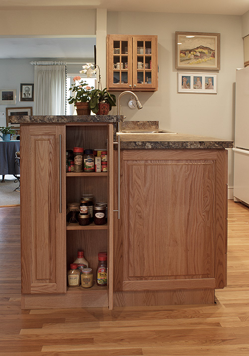 Kitchen Island Narrow Spice Cabinet