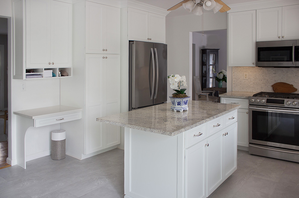 Kitchen Refacing with Expanding Storage on Opposing Wall