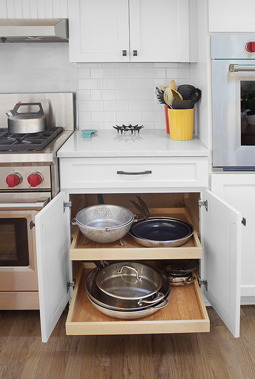 Rollout Kitchen Drawers for Pots and Pans