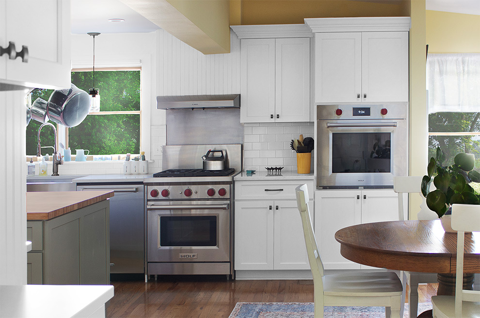 Mid Century Kitchen with Expanded Functionality