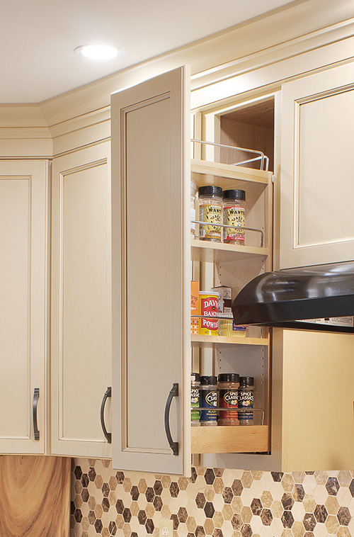 Slim Profile Spice Cabinet