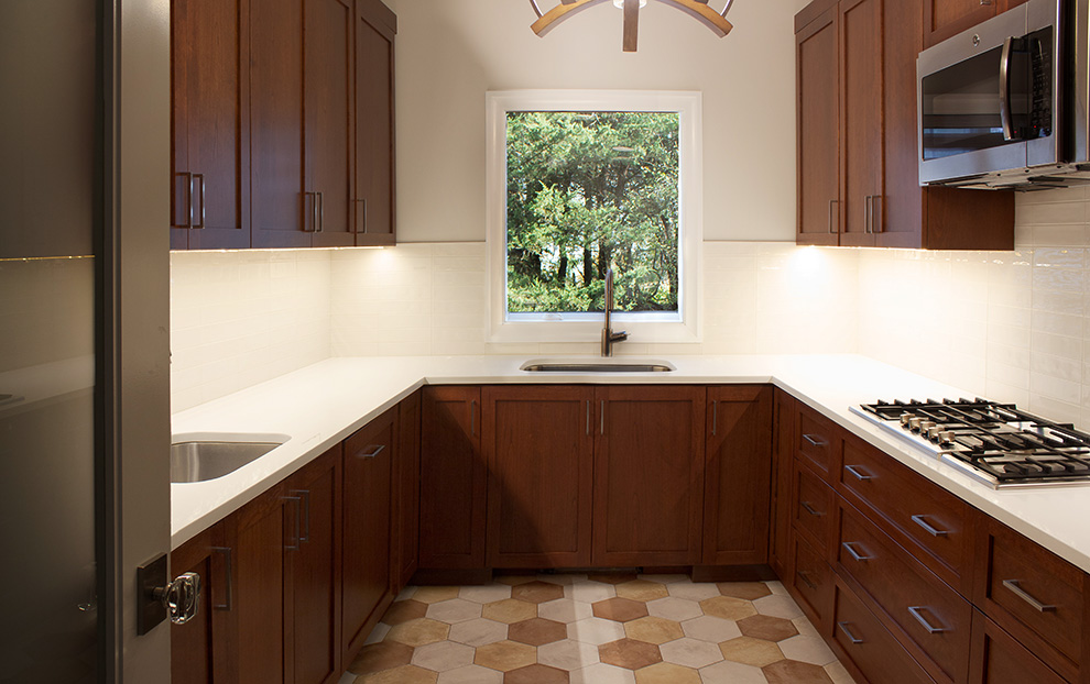 Renovated Kitchen with Space Savings Products