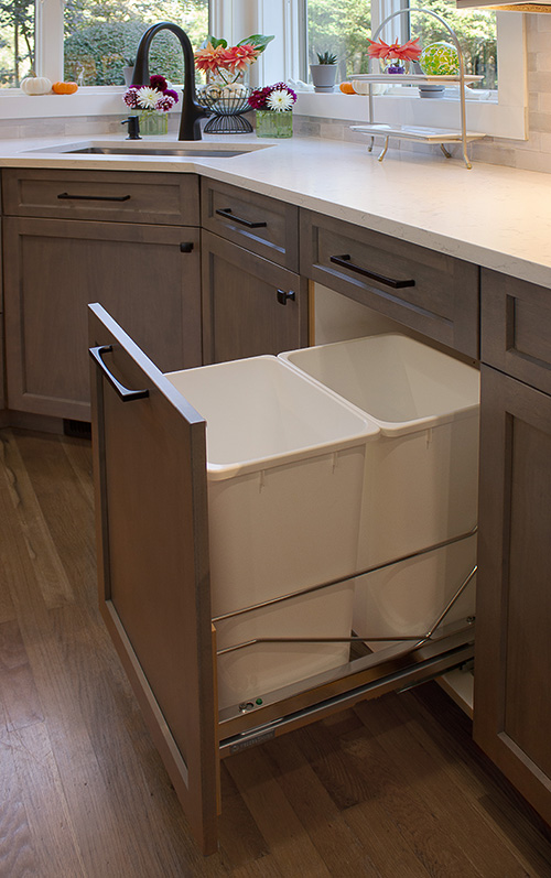 Remodel Adding Cabinet Pantry with Rollout Drawers