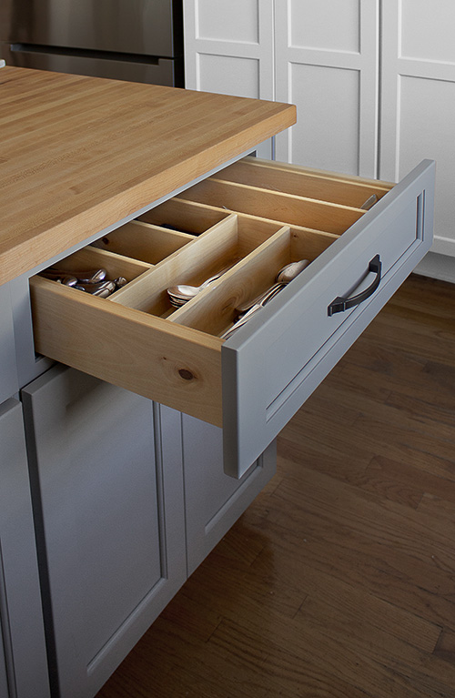 Kitchen Drawer with Utensil Dividers