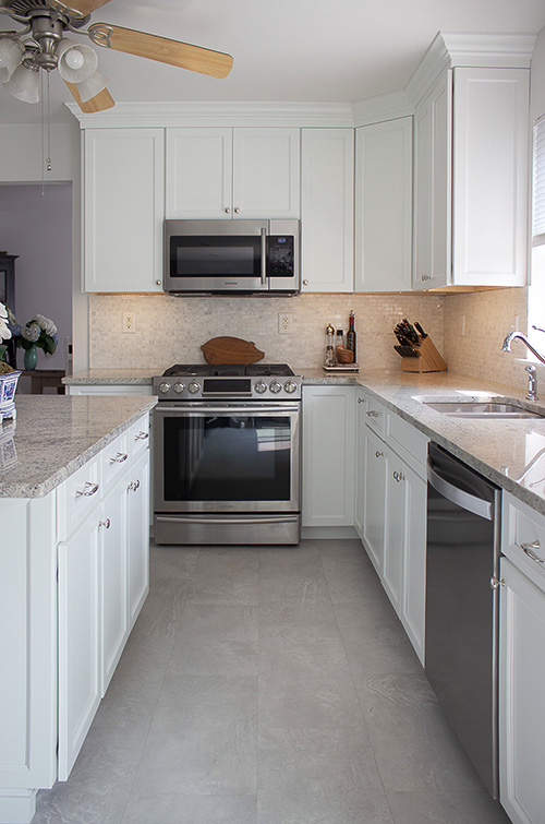 Kitchen Cabinet Refacing with Island