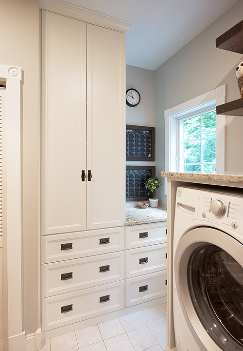 Convenience of Laundry Room Pantry