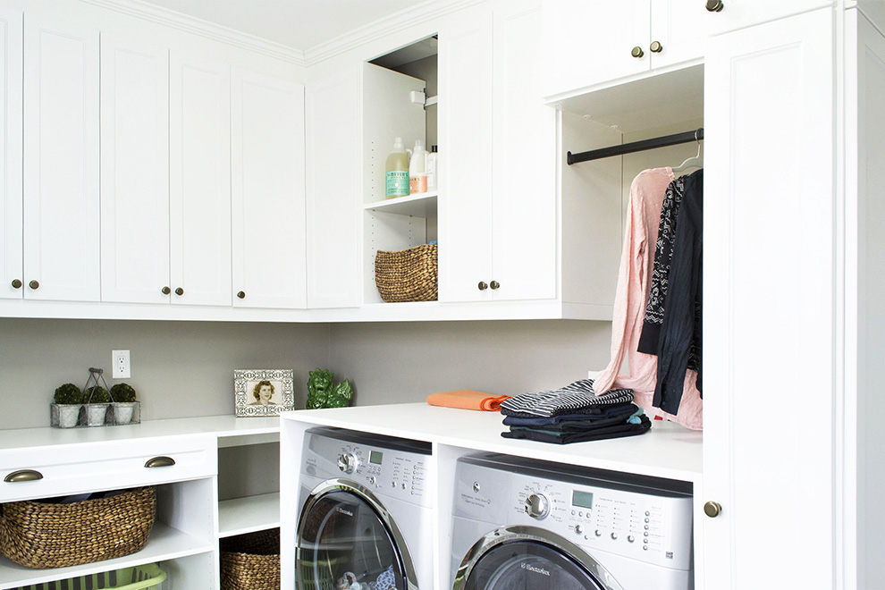 Contemporary Laundry Room | Monroe, NY | Gift Wrapping Station