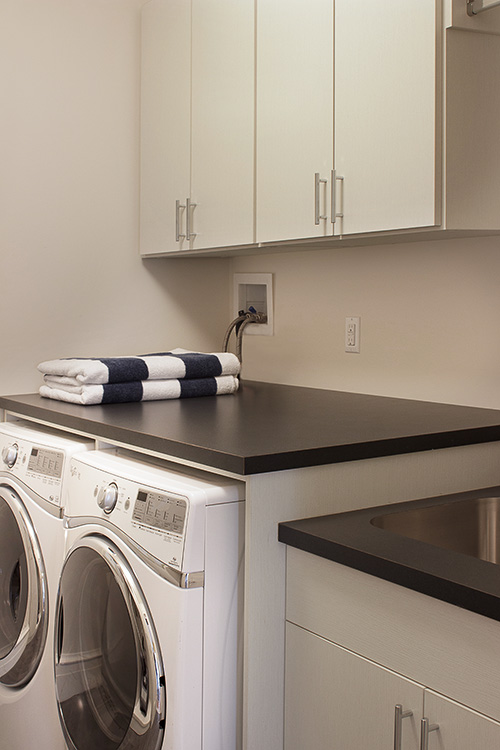 Organizational Laundry Cabinets for Easy Access