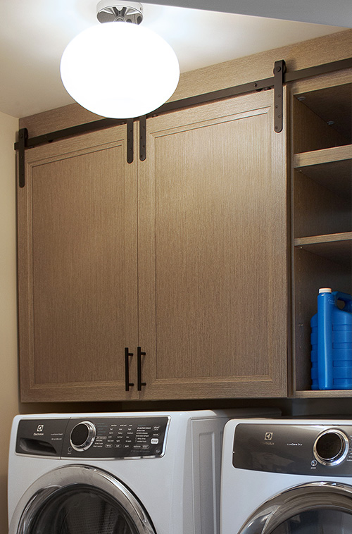 Laundry Room Cabinet with Bardoor Hardware