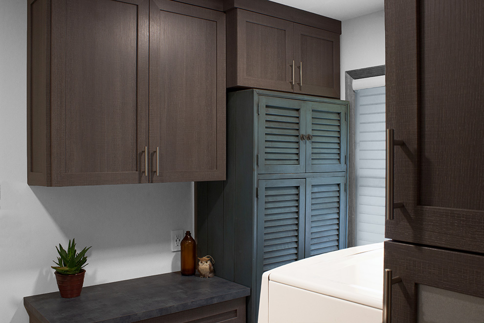 Laundry Cabinets with Full Counter