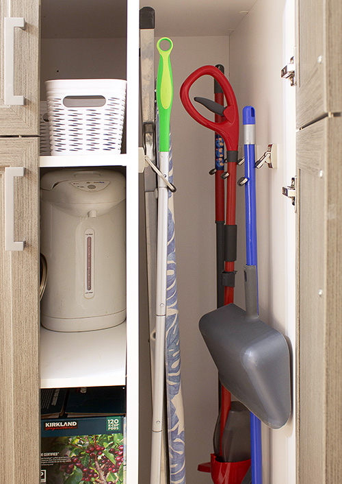 Laundry Room Broom Cabinet