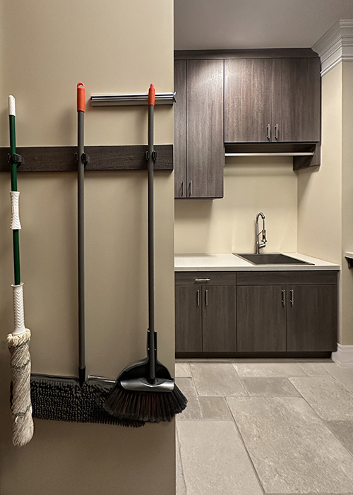 Laundry Room Mop and Broom Hooks