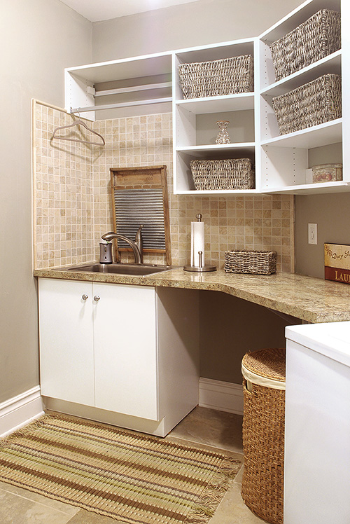 Laundry Room in Neutral Tones