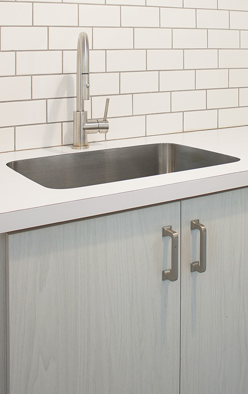 Laundry Room with Karran Rimless Undermount Sink