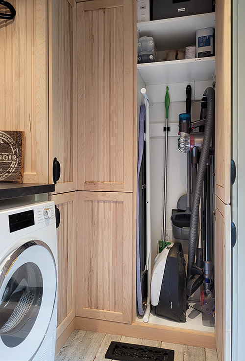 Laundry Room Broom Closet Floor to Ceiling