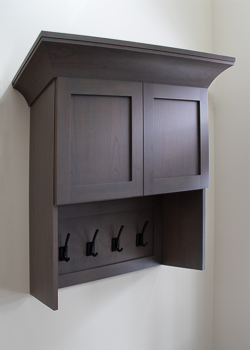 Entryway Drop Zone Coat Rack Cabinet with Storage