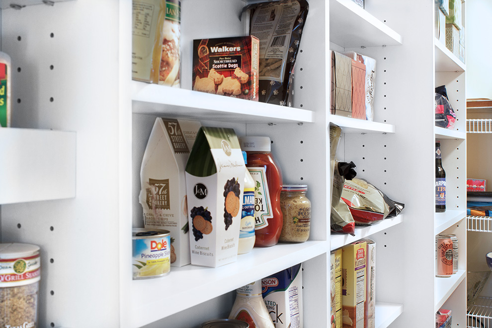 Basement Pantry Storage System