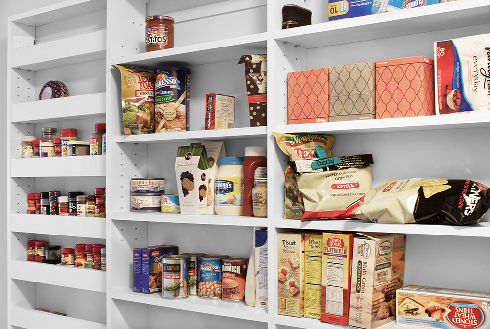 Organized Food Storage Pantry Closet